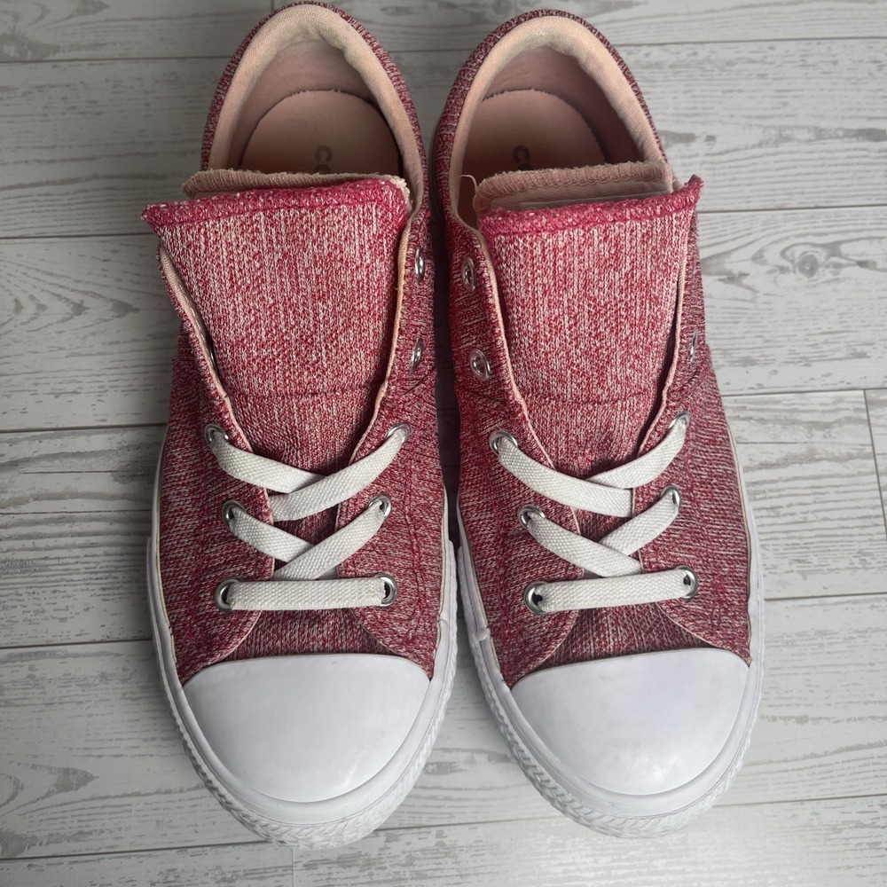 Converse All Star Chuck Taylor Junior Girls 4 Maddie Pink Pop Pre-Owned